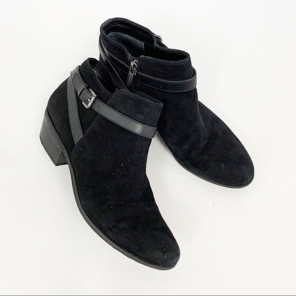 Sam Edelman Pirro Womens Black Suede Ankle Boots